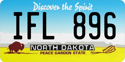 ND license plate IFL896