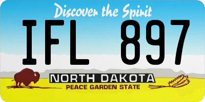 ND license plate IFL897