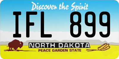 ND license plate IFL899
