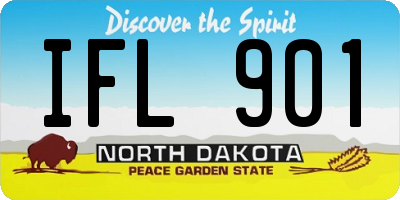 ND license plate IFL901