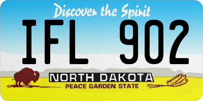 ND license plate IFL902