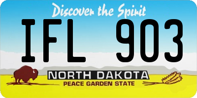 ND license plate IFL903