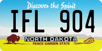 ND license plate IFL904