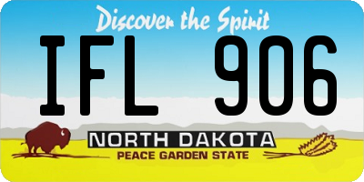 ND license plate IFL906