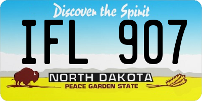 ND license plate IFL907