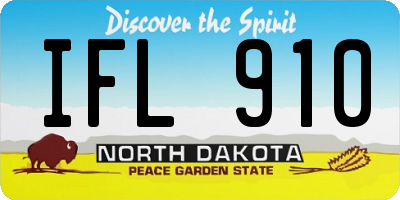 ND license plate IFL910