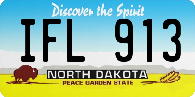 ND license plate IFL913