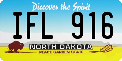 ND license plate IFL916