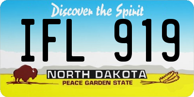 ND license plate IFL919
