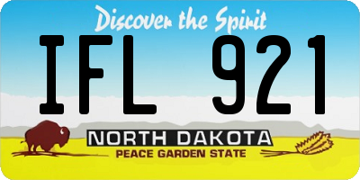 ND license plate IFL921