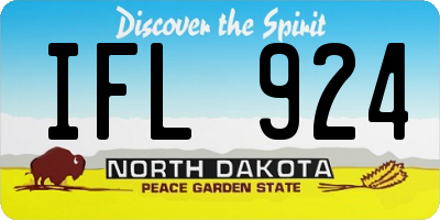 ND license plate IFL924