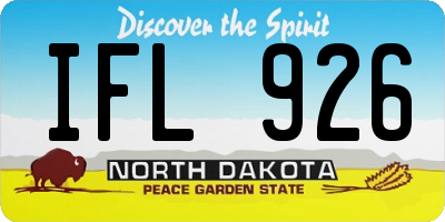 ND license plate IFL926