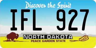 ND license plate IFL927