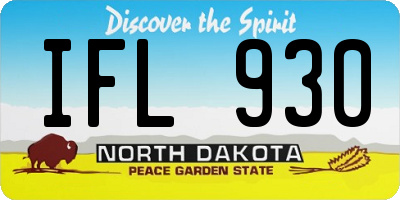 ND license plate IFL930