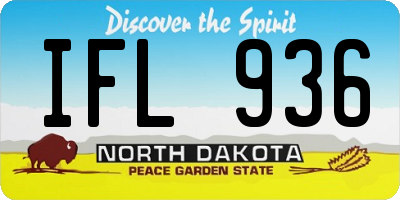 ND license plate IFL936