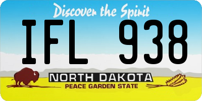 ND license plate IFL938