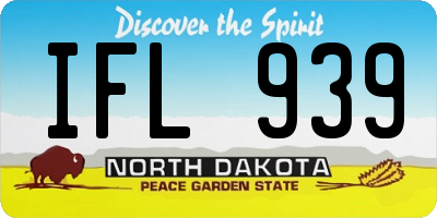 ND license plate IFL939