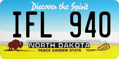 ND license plate IFL940