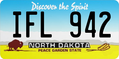 ND license plate IFL942