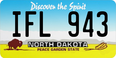 ND license plate IFL943