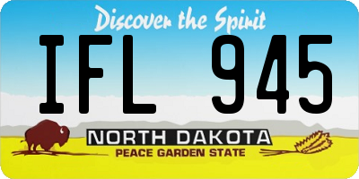 ND license plate IFL945