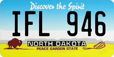 ND license plate IFL946