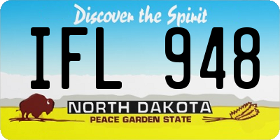 ND license plate IFL948
