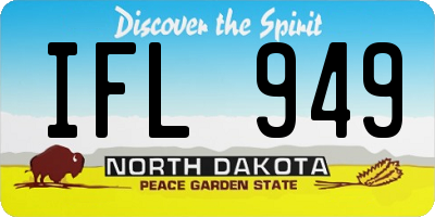 ND license plate IFL949
