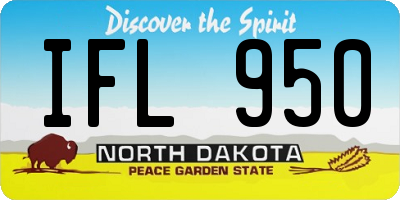 ND license plate IFL950