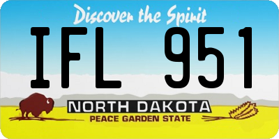 ND license plate IFL951