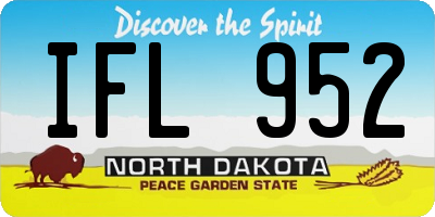 ND license plate IFL952