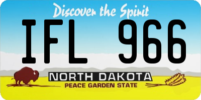 ND license plate IFL966