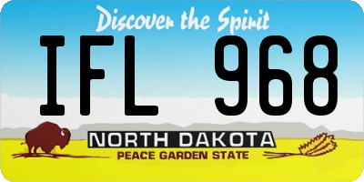 ND license plate IFL968