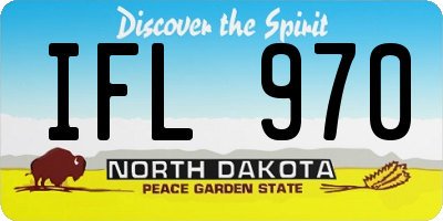 ND license plate IFL970