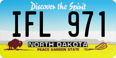 ND license plate IFL971