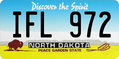 ND license plate IFL972