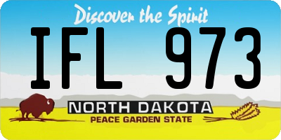 ND license plate IFL973