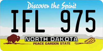 ND license plate IFL975