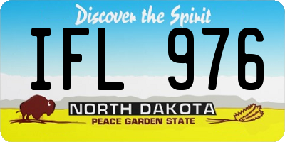 ND license plate IFL976