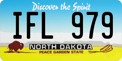 ND license plate IFL979