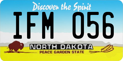 ND license plate IFM056