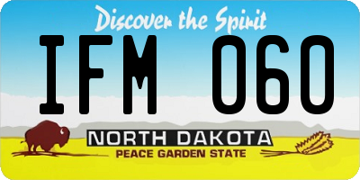 ND license plate IFM060