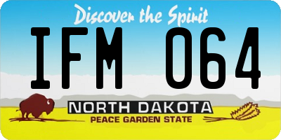 ND license plate IFM064