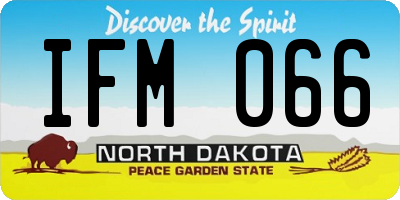 ND license plate IFM066