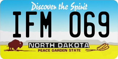 ND license plate IFM069