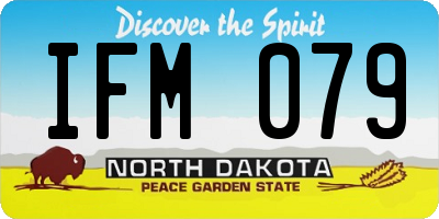 ND license plate IFM079