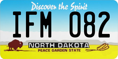 ND license plate IFM082