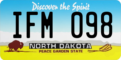 ND license plate IFM098
