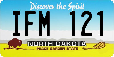 ND license plate IFM121