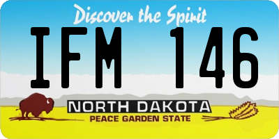 ND license plate IFM146